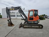 2017 Volvo ECR88D mini excavator, side profile view