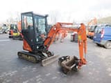 2015 Hitachi ZX17U mini excavator, front three-quarter view