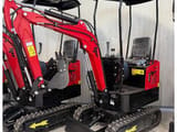 2024 JPC HT-12 mini excavator, front three-quarter view