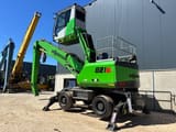 2021 Sennebogen 821E material handler, rear three-quarter view
