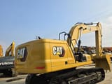 2023 Caterpillar 330GC crawler excavator, rear three-quarter view