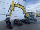 2017 Wacker Neuson ET145 crawler excavator, side view with attachments