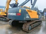 2026 Hyundai Robex 215L crawler excavator, rear three-quarter view
