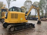 2019 Caterpillar 308E2CR crawler excavator, rear three-quarter view