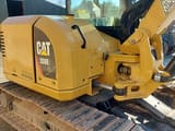 2019 Caterpillar 308E2CR crawler excavator, side view of the cab and upper structure