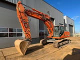 2013 Doosan DX255LC-3 crawler excavator, front three-quarter view