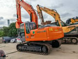 2022 Hitachi Zaxis 200 crawler excavator, rear three-quarter view