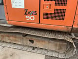 2016 Hitachi Zaxis 90 crawler excavator side panel and track detail