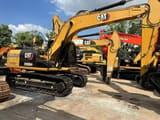 2024 Caterpillar 315D2 crawler excavator, rear three-quarter view