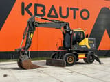 2017 Volvo EW160E wheel excavator, side profile view