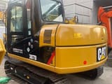 2020 Caterpillar 307D mini excavator, rear three-quarter view