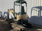2015 Yanmar VIO25-4 mini excavator, rear three-quarter view