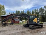 2017 Volvo ECR145EL crawler excavator side profile view