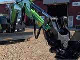 2026 Eurotrac HE60-EV mini excavator, front three-quarter view