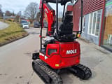 Mole M16ZT mini excavator, rear view