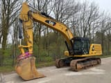 2019 Caterpillar 336 crawler excavator, side view