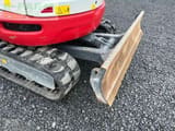 2023 Takeuchi TB257FR V1 mini excavator backfill blade view