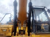 2019 Caterpillar 336GC crawler excavator front view of boom and cab