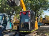 2024 Sany SY75C mini excavator, front three-quarter view