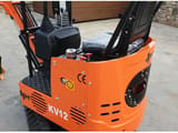 2026 JPC KV12 mini excavator, front three-quarter view