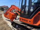 Hitachi ZAXIS 50U mini excavator, side view