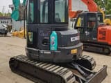 2024 Kobelco SK50SR mini excavator, rear three-quarter view