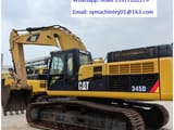 2022 Caterpillar 345D crawler excavator, side view