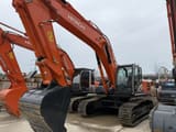 2023 Hitachi 350-5G crawler excavator, front three-quarter view