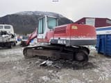 1998 O&K RH8 crawler excavator, rear three-quarter view