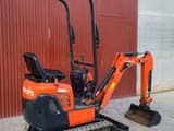 2015 Kubota K008-3 mini excavator, rear three-quarter view