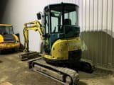2014 Yanmar VIO 33-U mini excavator, rear three-quarter view