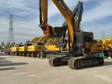 2018 Sany SY215C crawler excavator, front three-quarter view