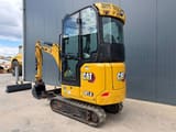 2021 Caterpillar 301.8 mini excavator, rear three-quarter view