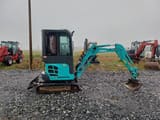 2018 Kobelco SK17SR-3 mini excavator side view