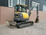 2018 Volvo ECR50D mini excavator, rear three-quarter view