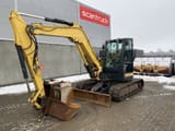 2017 Yanmar VIO80-1A mini excavator, side profile view