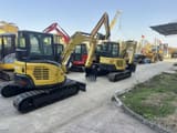 2024 Yanmar VIO55-6 mini excavator rear three-quarter view