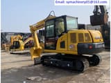 2021 Komatsu PC60-8 mini excavator, rear three-quarter view