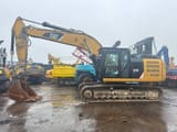 2012 Caterpillar 329EL crawler excavator, side profile view