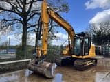 2023 JCB 140X LC crawler excavator, front three-quarter view