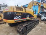 2018 Caterpillar 320CL crawler excavator, rear three-quarter view