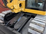 2020 Caterpillar 308C mini excavator front view with blade