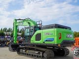 2026 XCMG XE270-EV crawler excavator, rear three-quarter view