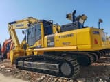 2023 Komatsu PC450 crawler excavator, rear three-quarter view