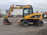 2008 Caterpillar M313D wheel excavator, side view