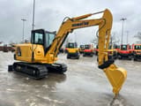2015 Komatsu PC56-7 mini excavator, side view