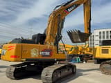 2018 Sany SY215C crawler excavator, rear three-quarter view