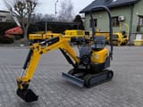 2019 Yanmar SV08– 1A(S) mini excavator, front three-quarter view