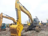 Kobelco SK350D crawler excavator, front three-quarter view