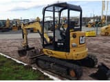 2019 Caterpillar 302.7DCR crawler excavator, rear three-quarter view